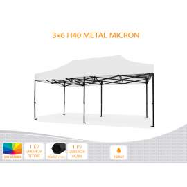 3x6 Metal H40 nyitható pavilon, MIKRON