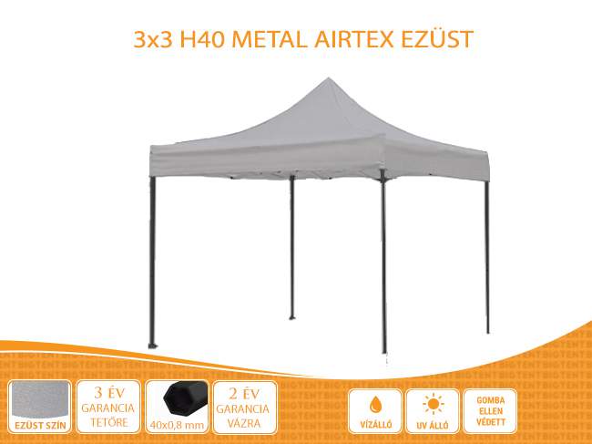 3x3 Metal H40 AIRTEX exclusive ezüst tetővel